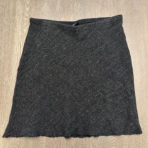 EILEEN FISHER BLACK WOOL BLEND SKIRT - Size Medium SKU:599